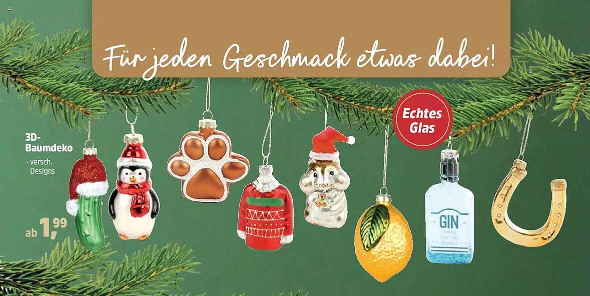 3D-Baumdeko in verschiedenen Designs