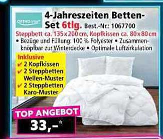 4-Jahreszeiten Betten-Set 6tlg.