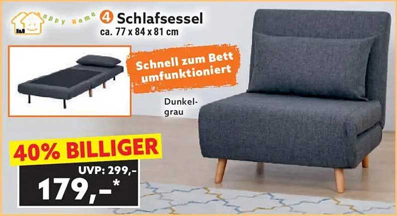 4 Schlafsessel - schnell zum Bett umfunktioniert