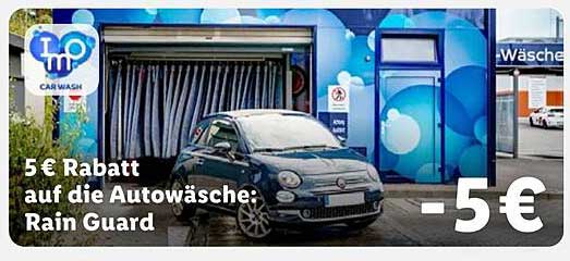 5 € Rabatt auf die Autowäsche: Rain Guard