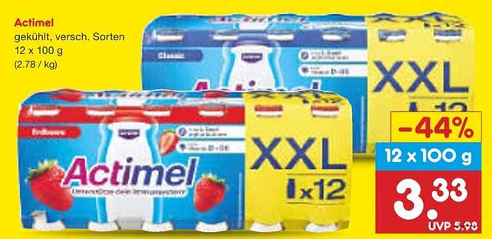 Actimel 12 x 100 g - verschiedene Sorten
