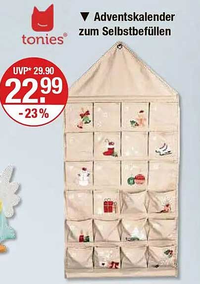 Adventskalender zum Selberbefüllen von tonies