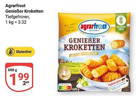 Agrarfrost Genießer Kroketten, 600 g