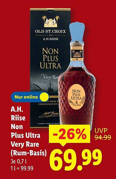 A.H. Riise Non Plus Ultra Very Rare (Rum-Basis)