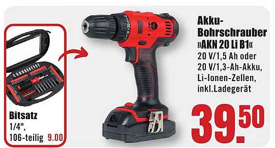 Akku-Bohrschrauber »AKN 20 Li B1«
