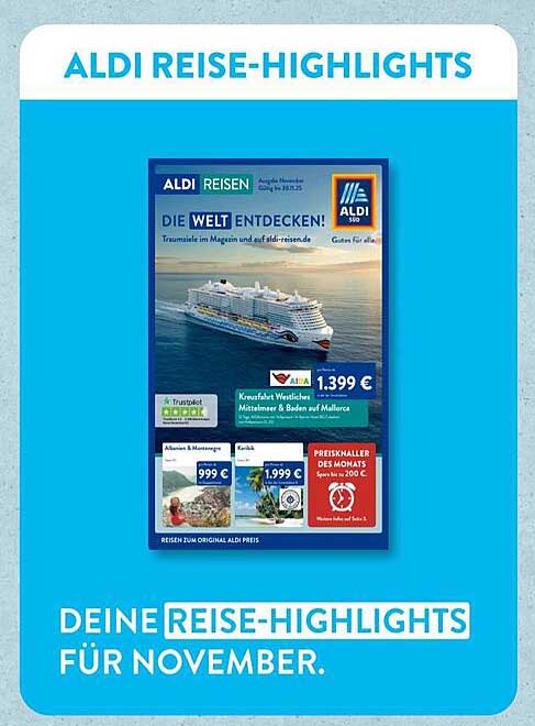 ALDI Reise-Highlights für November