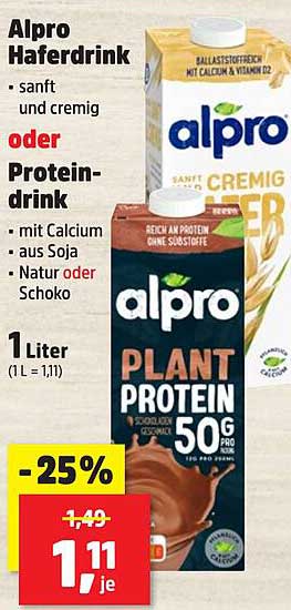 Alpro Haferdrink oder Protein-Drink - 1 Liter