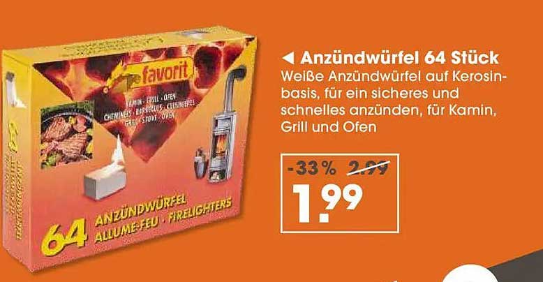 Anzündwürfel 64 Stück