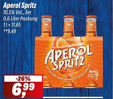 Aperol Spritz 3er Pack (0,6 Liter) - 26% Rabatt