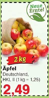 Äpfel, Deutschland, HKL II (2 kg)