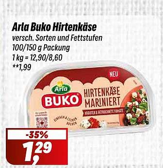 Arla Buko Hirtenkäse – verschiedene Sorten und Fettstufen