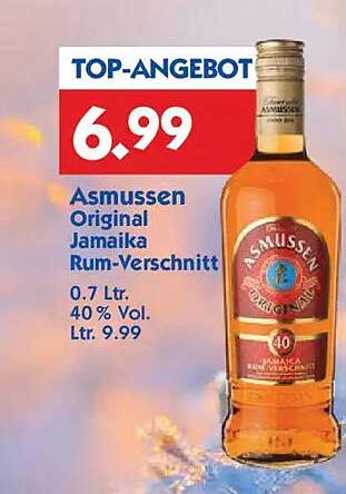 Asmussen Original Jamaika Rum-Verschnitt 0.7 Ltr. - Top-Angebot!
