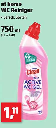 at home WC Reiniger - 750 ml (versch. Sorten)