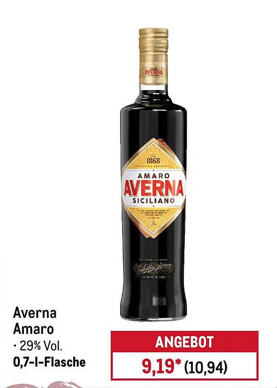 Averna Amaro - 0,7 l Flasche