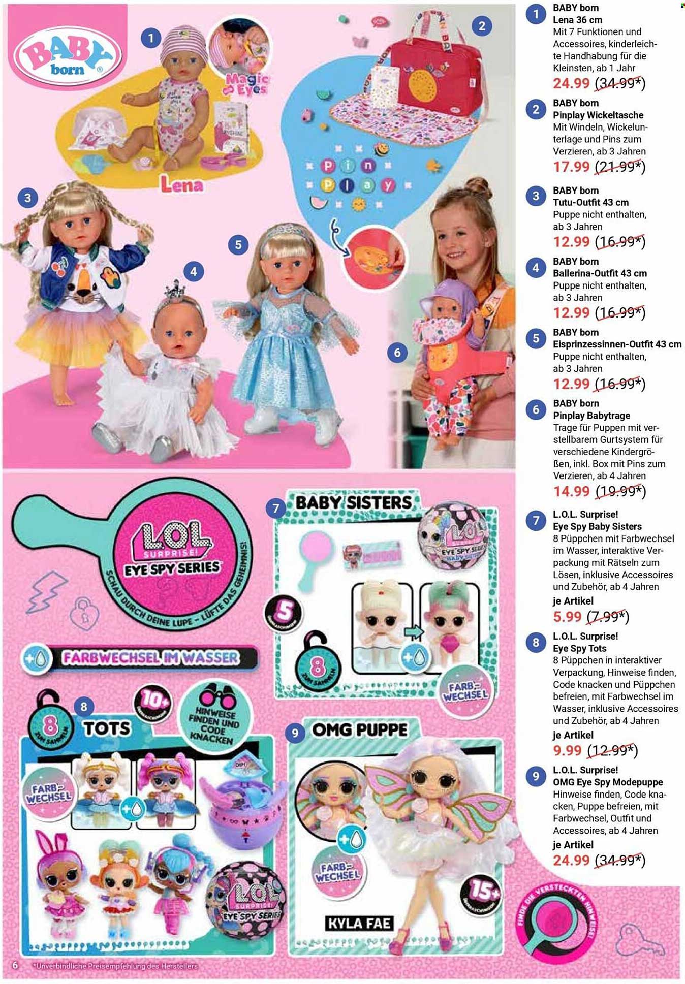 BABY born 36 cm mit 7 Funktionen und Zubehör, ab 1 Jahr