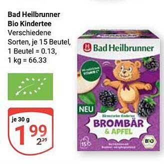Bad Heilbrunner Bio Kindertee Brombeer & Apfel