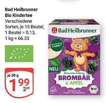 Bad Heilbrunner Bio Kindertee Brombeere & Apfel