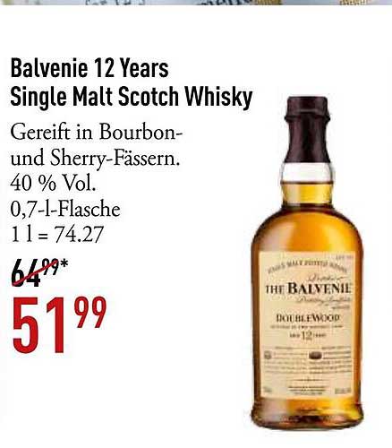 Balvenie 12 Years Single Malt Scotch Whisky