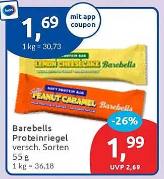 Barebells Proteinriegel verschiedene Sorten