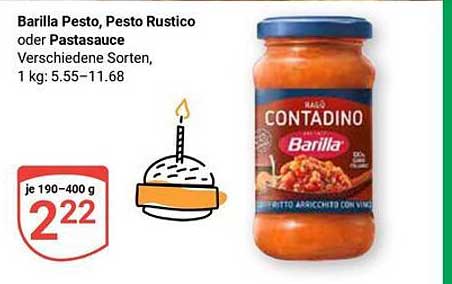 Barilla Pesto, Pesto Rustico oder Pastasauce - verschiedene Sorten