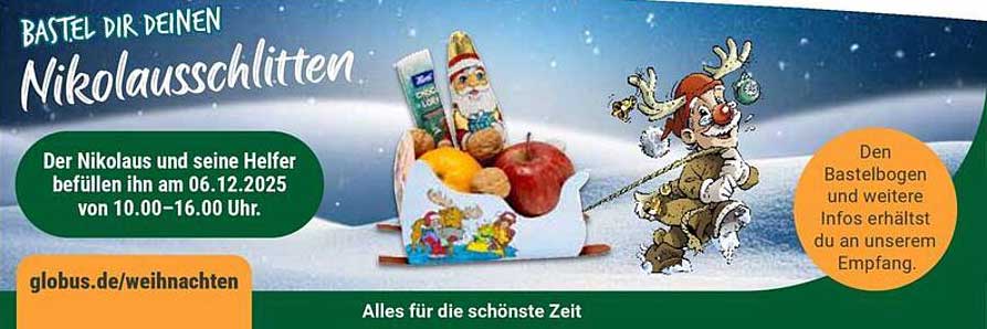 Bastel dir deinen Nikolausschlitten