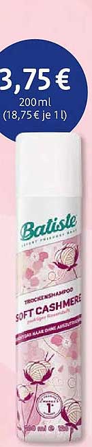 Batiste Trockenshampoo Soft Cashmere 200 ml