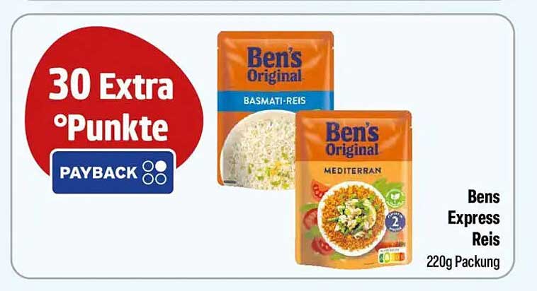 Bens Original Express Reis 220g - Basmati und Mediterran