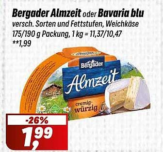 Bergader Almzeit oder Bavaria blu - cremig und würzig