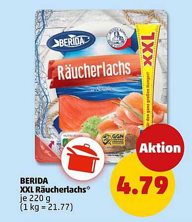 BERIDA XXL Räucherlachs 220 g