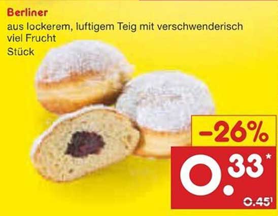 Berliner aus lockerem, luftigem Teig mit verschwenderisch viel Frucht