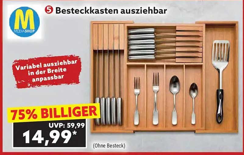 Bestickkasten ausziehbar - Variabel anpassbar