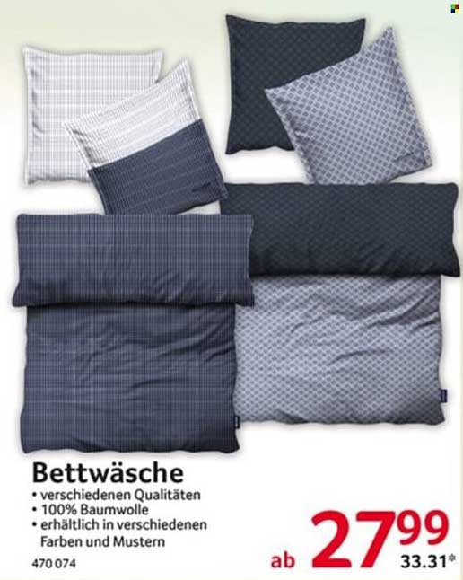 Bettwäsche – verschiedene Qualitäten aus 100% Baumwolle