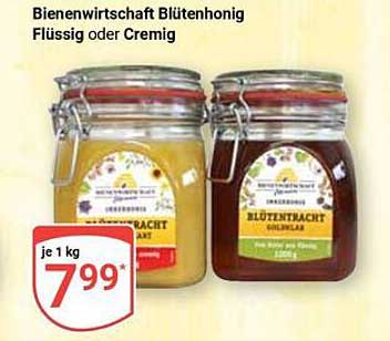 Bienenwirtschaft Blütenhonig flüssig oder cremig