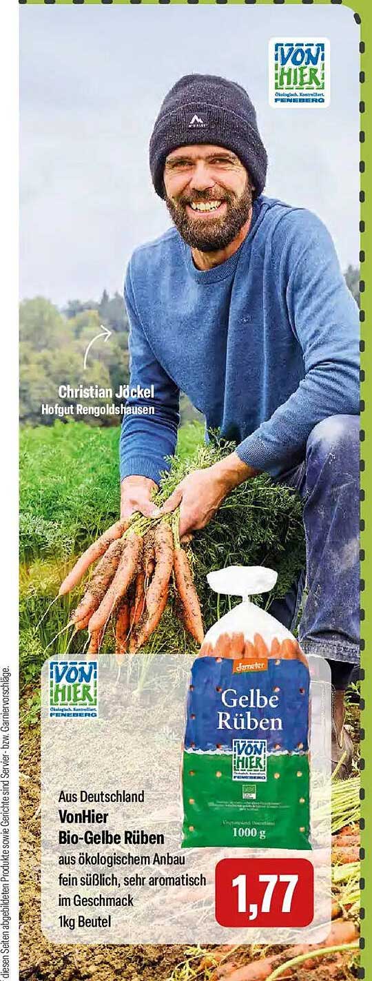 Bio-Gelbe Rüben 1 kg aus ökologischem Anbau