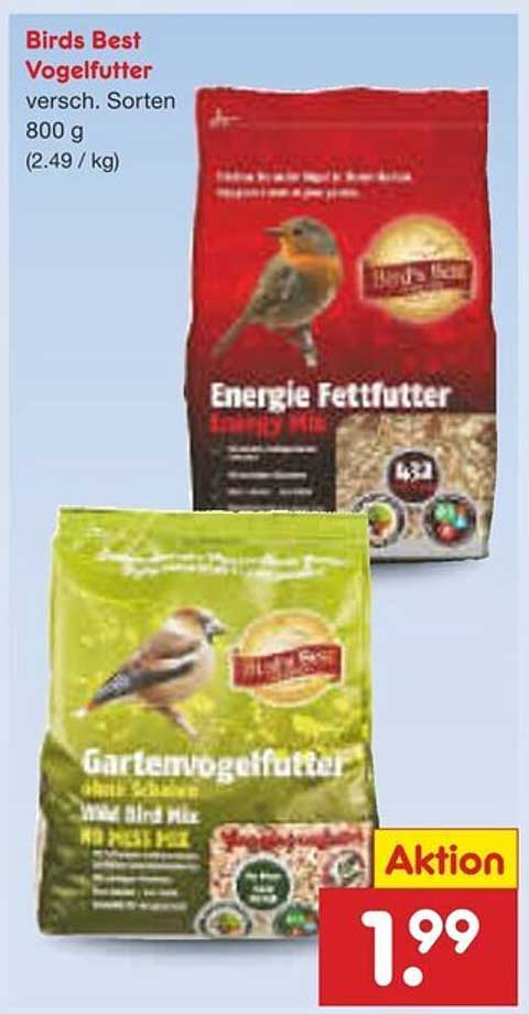 Birds Best Vogelfutter 800 g - Verschiedene Sorten