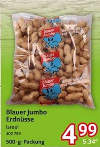 Blauer Jumbo Erdnüsse 500-g-Packung
