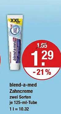 blend-a-med Zahnpasta – zwei Sorten je 125-ml-Tube