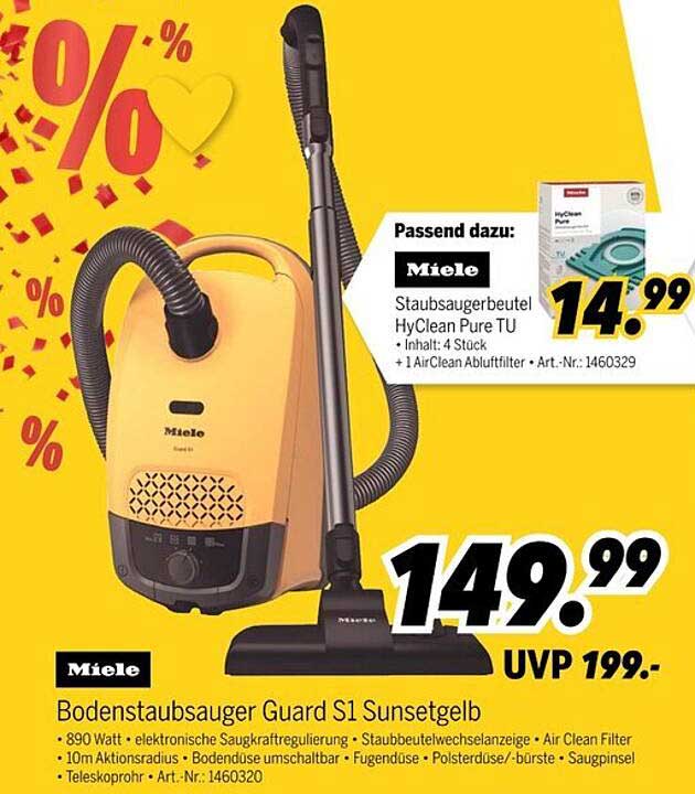 Bodenstaubsauger Guard S1 Sunsetgelb