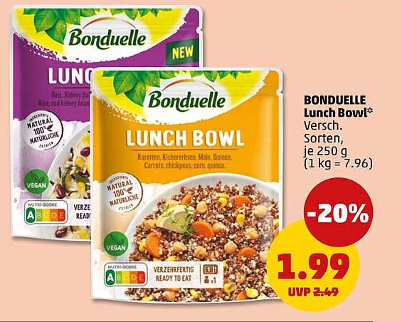 BONDUELLE Lunch Bowl, Versch. Sorten, je 250 g