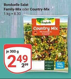 Bonduelle Salat Family-Mix oder Country-Mix 300 g