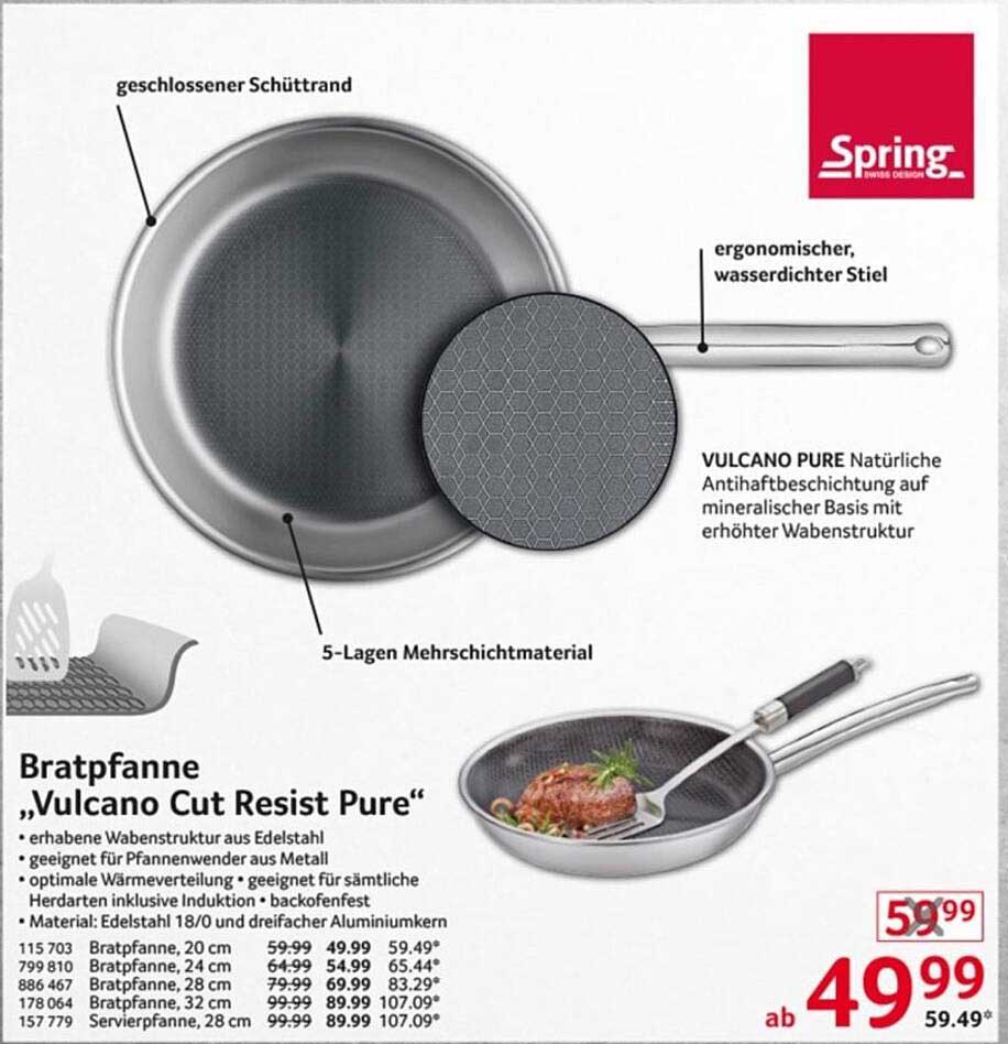 Bratpfanne „Vulcano Cut Resist Pure“ - Jetzt zum Unsurpassable Preis!