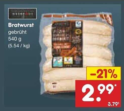 Bratwurst gebrüht 540 g