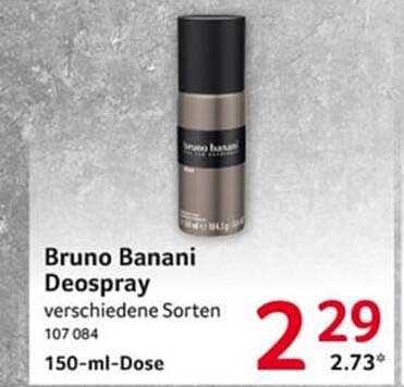 Bruno Banani Deospray verschiedene Sorten 150-ml-Dose