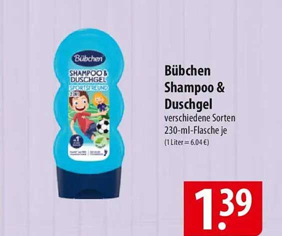 Bübchen Shampoo & Duschgel verschiedene Sorten 230-ml-Flasche je
