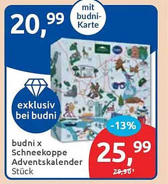 budni x Schneekoppe Adventskalender Stück