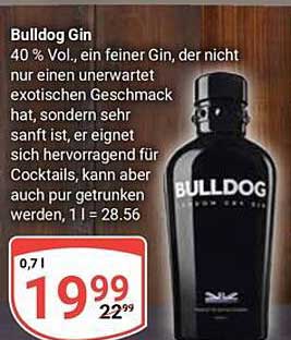 Bulldog Gin 0,7l - Ein feiner Gin mit exotischem Geschmack