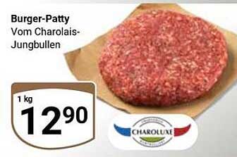 Burger-Patty vom Charolais-Jungbullen