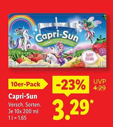 Capri-Sun 10er-Pack – verschiedene Sorten