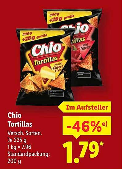 Chio Tortillas - Verschiedene Sorten