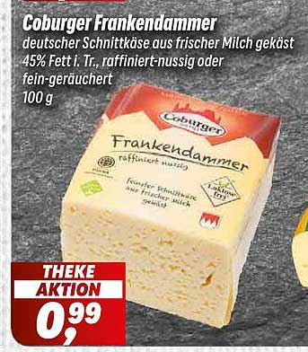 Coburger Frankendammer – deutscher Schnittkäse aus frischer Milch